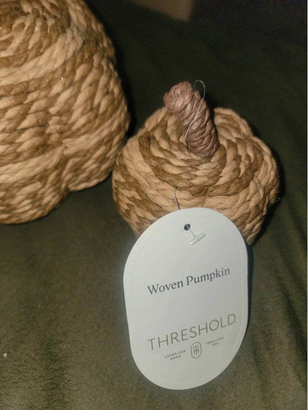 2 threshold wicker pumpkins - Picture 3 of 6